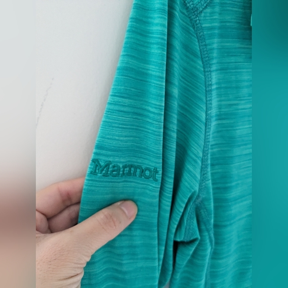 Marmot Zip Up Outdoor Light Jacket Teal Blue Color Size S - Picture 3 of 7